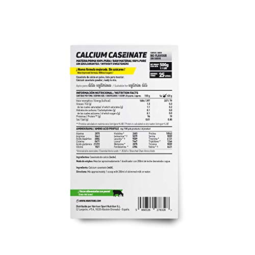 Caseinato de Calcio de HSN | Proteína de Liberación Lenta | Ideal para Antes de Dormir o Entre Comidas | Vegetariano, Sin Grasas, Sin Azúcares, Sin Gluten, Sabor Neutro, 500 gr Caseinato de Calcio de HSN | Proteína de Liberación Lenta | Ideal para Antes de Dormir o Entre Comidas | Vegetariano, Sin Grasas, Sin Azúcares, Sin Gluten, Sabor Neutro, 500 gr