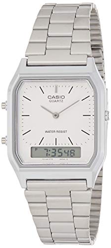 Casio Collection AQ-230A-7BMQYES, Reloj Analógico-Digital para Hombre, Gris