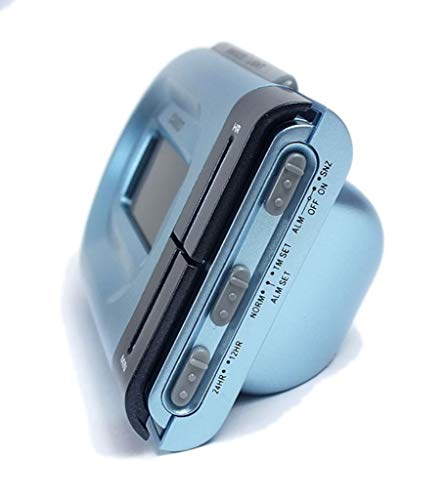 Casio Collection Despertador, Acero Inoxidable, Azul, 10x4x6 cm
