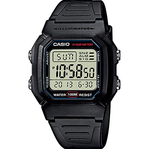 Casio Collection W-800H-1AVES, Reloj Digital Unisex, Negro Casio Collection W-800H-1AVES, Reloj Digital Unisex, Negro
