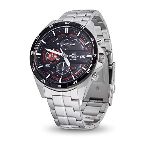 Casio EDIFICE Reloj en caja sólida, 10 BAR, Rojo/Negro, para Hombre, con Correa de Acero inoxidable, EFR-556DB-1AVUEF Casio EDIFICE Reloj en caja sólida, 10 BAR, Rojo/Negro, para Hombre, con Correa de Acero inoxidable, EFR-556DB-1AVUEF