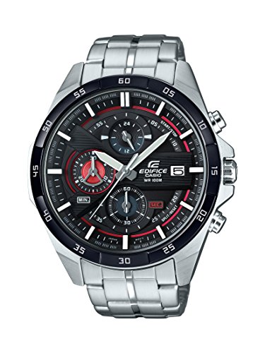 Casio EDIFICE Reloj en caja sólida, 10 BAR, Rojo/Negro, para Hombre, con Correa de Acero inoxidable, EFR-556DB-1AVUEF Casio EDIFICE Reloj en caja sólida, 10 BAR, Rojo/Negro, para Hombre, con Correa de Acero inoxidable, EFR-556DB-1AVUEF