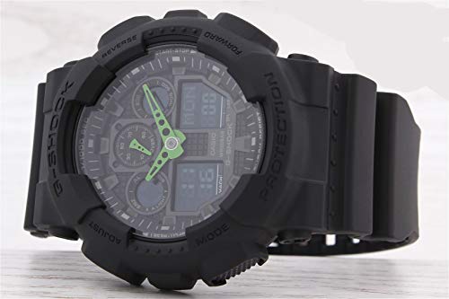 Casio G-SHOCK Reloj Analógico-Digital, 20 BAR, Negro, para Hombre, GA-100C-1A3ER
