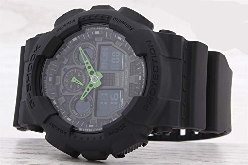 Casio G-SHOCK Reloj Analógico-Digital, 20 BAR, Negro, para Hombre, GA-100C-1A3ER Casio G-SHOCK Reloj Analógico-Digital, 20 BAR, Negro, para Hombre, GA-100C-1A3ER