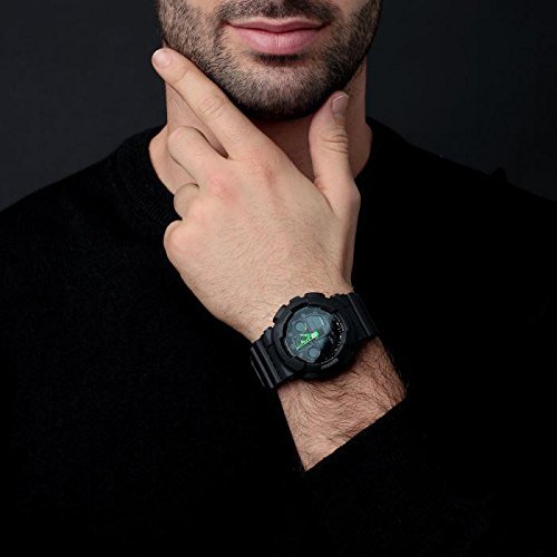 Casio G-SHOCK Reloj Analógico-Digital, 20 BAR, Negro, para Hombre, GA-100C-1A3ER Casio G-SHOCK Reloj Analógico-Digital, 20 BAR, Negro, para Hombre, GA-100C-1A3ER