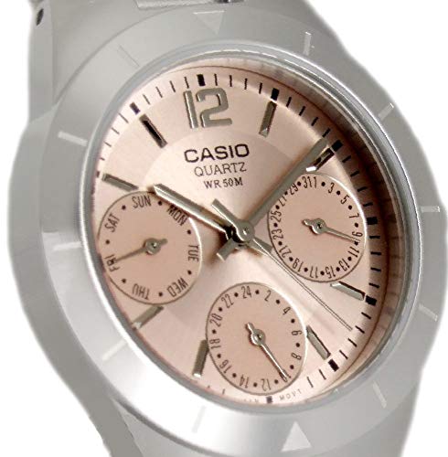 Casio LTP-2069D-4AVEF - Reloj Multiesfera para Mujer de Cuarzo con Correa en Acero Inoxidable