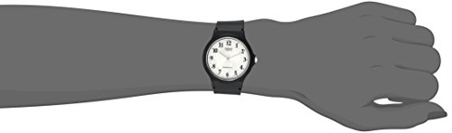Casio MQ-24-7B3LLEF - Reloj analógico de Cuarzo para Hombre con Correa de Resina, Color Negro