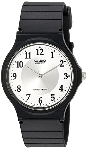 Casio MQ-24-7B3LLEF - Reloj analógico de Cuarzo para Hombre con Correa de Resina, Color Negro