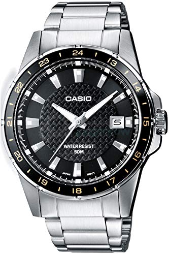 Casio Reloj Analógico para Hombre de Cuarzo con Correa en Acero Inoxidable MTP-1290D-1A2VEF Casio Reloj Analógico para Hombre de Cuarzo con Correa en Acero Inoxidable MTP-1290D-1A2VEF