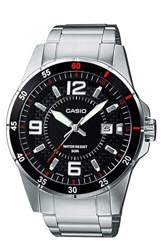 Casio Reloj Analógico para Hombre de Cuarzo con Correa en Acero Inoxidable MTP-1291D-1A1VEF