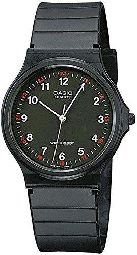 Casio Reloj Analogico para Hombre de Cuarzo con Correa en Resina MQ-24-1BLLGF