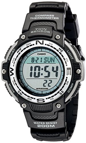 Casio Reloj Digital Negro SGW100-1V para Hombre con Sensor Doble