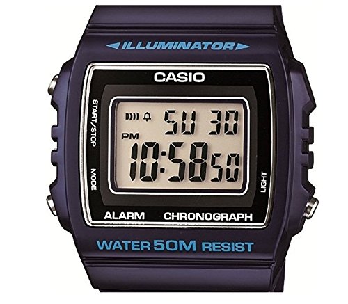 Casio Reloj Digital para Unisex de Cuarzo con Correa en Resina W-215H-2AVEF