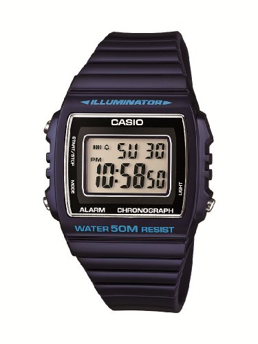 Casio Reloj Digital para Unisex de Cuarzo con Correa en Resina W-215H-2AVEF