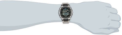 Casio WAVE CEPTOR Reloj Radiocontrolado, Negro, para Hombre, con Correa de Acero inoxidable, WV-200DE-1AVER