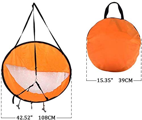 CattleBie 42" Barcos de Vela Kayak viento remo de canoa a remo Accesorios viento se pliegan Vela, compacto y portátil CattleBie 42" Barcos de Vela Kayak viento remo de canoa a remo Accesorios viento se pliegan Vela, compacto y portátil