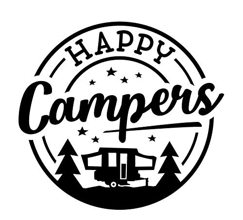 CCI Happy Campers Stars Camper Stars calcomanía de vinilo | coches, camiones, furgonetas, paredes, ordenador portátil | negro | 5.5 x 5.25 pulgadas | CCI2014 CCI Happy Campers Stars Camper Stars calcomanía de vinilo | coches, camiones, furgonetas, paredes, ordenador portátil | negro | 5.5 x 5.25 pulgadas | CCI2014