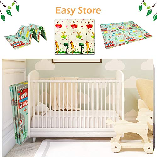 CCLIFE Alfombra de Juegos Reversible Colchoneta Infantil Plegable.Alfombra de Juegos de XPE, Colchoneta de Juegos Plegable, Alfombra de Doble Cara, Impermeable, No tóxico CCLIFE Alfombra de Juegos Reversible Colchoneta Infantil Plegable.Alfombra de Juegos de XPE, Colchoneta de Juegos Plegable, Alfombra de Doble Cara, Impermeable, No tóxico