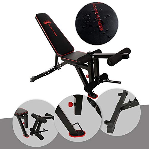 CCLIFE Banco de Pesas Ajustable Banco de Abdominales y Pierna Carga máxima 300 kg, Color:Banco de Pesas 022 CCLIFE Banco de Pesas Ajustable Banco de Abdominales y Pierna Carga máxima 300 kg, Color:Banco de Pesas 022