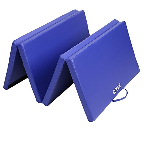 CCLIFE Colchoneta Plegable de Espuma para Gimnasia Yoga Deportiva Yoga estrilla Triple Plegable CCLIFE Colchoneta Plegable de Espuma para Gimnasia Yoga Deportiva Yoga estrilla Triple Plegable