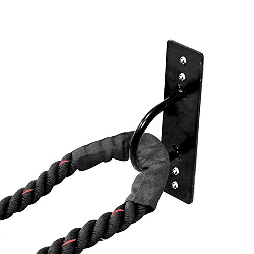CCLIFE Cuerda de Batalla Entrenamiento Battle Rope Cuerda Batalla Crossfit 9m 12m 15m Diámetro 38mm, Tamaño:9M Cuerda Batalla Negra con Roja CCLIFE Cuerda de Batalla Entrenamiento Battle Rope Cuerda Batalla Crossfit 9m 12m 15m Diámetro 38mm, Tamaño:9M Cuerda Batalla Negra con Roja