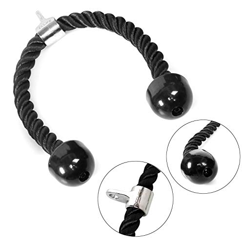 CCLIFE Cuerdas de tríceps Polea de Triceps con Cuerda Cuerda de traccion musculacion para Triceps, Tamaño:70cm CCLIFE Cuerdas de tríceps Polea de Triceps con Cuerda Cuerda de traccion musculacion para Triceps, Tamaño:70cm