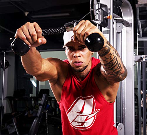 CCLIFE Cuerdas de tríceps Polea de Triceps con Cuerda Cuerda de traccion musculacion para Triceps, Tamaño:70cm CCLIFE Cuerdas de tríceps Polea de Triceps con Cuerda Cuerda de traccion musculacion para Triceps, Tamaño:70cm