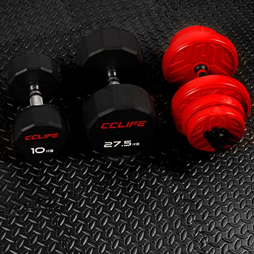 CCLIFE Esterilla Puzzle de Fitness 60x60x1cm 30x30x1cm Suelo de Gimnasio de Goma Espuma EVA, Color:DSZMT002A18ERswz CCLIFE Esterilla Puzzle de Fitness 60x60x1cm 30x30x1cm Suelo de Gimnasio de Goma Espuma EVA, Color:DSZMT002A18ERswz