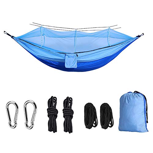 CCZMD Ultraligero Hamaca Doble Campo al Aire Libre oscilación Que acampa Sola Prima de Camping con mosquetones de Nylon eslingas,D CCZMD Ultraligero Hamaca Doble Campo al Aire Libre oscilación Que acampa Sola Prima de Camping con mosquetones de Nylon eslingas,D