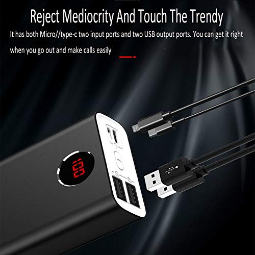 CDBK Bateria Externa 20000Mah, Alta Capacidad Power Bank con Pantalla Digital LED, 2 Salidas Cargador Portatil para iPhone Samsung Xiaomi Huawei iPad Tableta 2021 Versión CDBK Bateria Externa 20000Mah, Alta Capacidad Power Bank con Pantalla Digital LED, 2 Salidas Cargador Portatil para iPhone Samsung Xiaomi Huawei iPad Tableta 2021 Versión