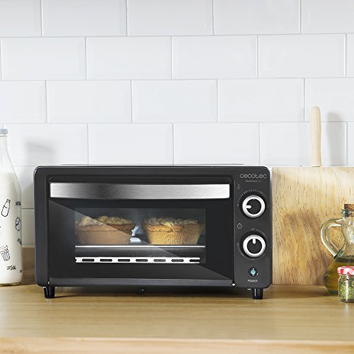 Cecotec Bake&Toast 450 - Horno Sobremesa, Capacidad de 10 litros, 1000 W, Temperatura hasta 230ºC y Tiempo hasta 60 Minutos, Perfecto para Panini y Bollería, 10 litros de capacidad