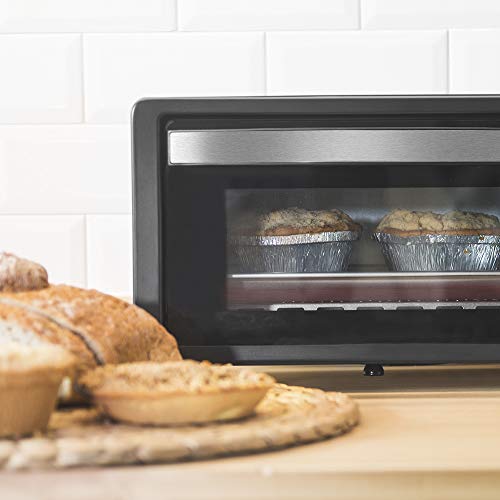 Cecotec Bake&Toast 450 - Horno Sobremesa, Capacidad de 10 litros, 1000 W, Temperatura hasta 230ºC y Tiempo hasta 60 Minutos, Perfecto para Panini y Bollería, 10 litros de capacidad