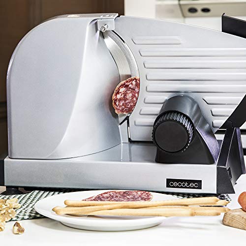 Cecotec Cortafiambres Rock’nCut Twin de 180W con 2 Discos Intercambiables para Cortar Fiambre o Pan, Revestimiento RockStone Antiadherente y Precisión de Grosor hasta 15 mm. Cecotec Cortafiambres Rock’nCut Twin de 180W con 2 Discos Intercambiables para Cortar Fiambre o Pan, Revestimiento RockStone Antiadherente y Precisión de Grosor hasta 15 mm.