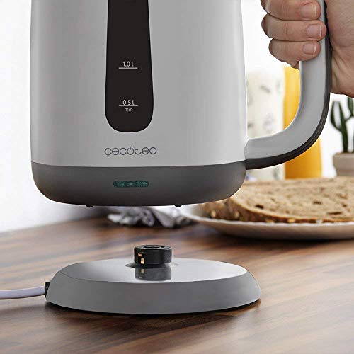 Cecotec Hervidor de Agua Eléctrico ThermoSense 170. 1,7 litros, Libre de BPA, 2200 W de Potencia, Base 360º, Filtro Antical Desmontable, Doble Sistema de Seguridad, Plástico Cecotec Hervidor de Agua Eléctrico ThermoSense 170. 1,7 litros, Libre de BPA, 2200 W de Potencia, Base 360º, Filtro Antical Desmontable, Doble Sistema de Seguridad, Plástico