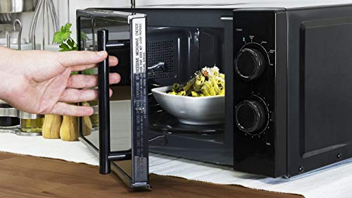 Cecotec Microondas negro de 20 litros con 700 W y frontal de espejo Cecotec Microondas negro de 20 litros con 700 W y frontal de espejo