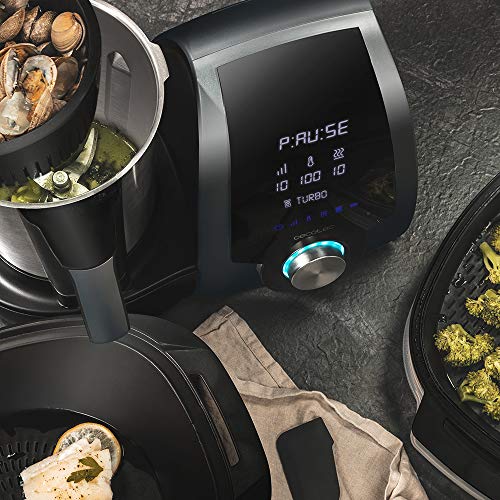 Cecotec Robot de Cocina Multifunción Mambo 8090, Cuchara MamboMix, 30 funciones, Báscula Incorporada, Jarra de Acero Inoxidable de Capacidad 3,3L, Apta para Lavavajillas, Cestillo de Hervir, Recetario Cecotec Robot de Cocina Multifunción Mambo 8090, Cuchara MamboMix, 30 funciones, Báscula Incorporada, Jarra de Acero Inoxidable de Capacidad 3,3L, Apta para Lavavajillas, Cestillo de Hervir, Recetario