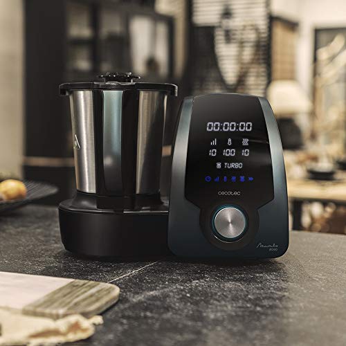 Cecotec Robot de Cocina Multifunción Mambo 8090, Cuchara MamboMix, 30 funciones, Báscula Incorporada, Jarra de Acero Inoxidable de Capacidad 3,3L, Apta para Lavavajillas, Cestillo de Hervir, Recetario Cecotec Robot de Cocina Multifunción Mambo 8090, Cuchara MamboMix, 30 funciones, Báscula Incorporada, Jarra de Acero Inoxidable de Capacidad 3,3L, Apta para Lavavajillas, Cestillo de Hervir, Recetario