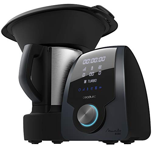 Cecotec Robot de Cocina Multifunción Mambo 8090, Cuchara MamboMix, 30 funciones, Báscula Incorporada, Jarra de Acero Inoxidable de Capacidad 3,3L, Apta para Lavavajillas, Cestillo de Hervir, Recetario Cecotec Robot de Cocina Multifunción Mambo 8090, Cuchara MamboMix, 30 funciones, Báscula Incorporada, Jarra de Acero Inoxidable de Capacidad 3,3L, Apta para Lavavajillas, Cestillo de Hervir, Recetario