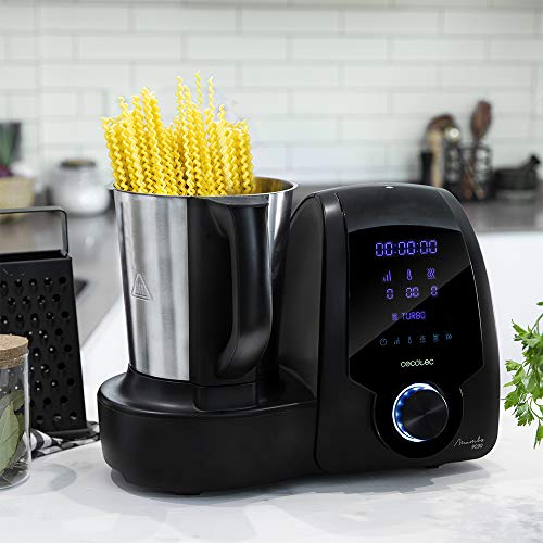 Cecotec Robot de Cocina Multifunción Mambo 9090, Cuchara MamboMix, Jarra Habana con revestimiento cerámico, 30 Funciones, Jarra de acero inox 3,3l apta para lavavajillas, Báscula incorporada, Cestillo Cecotec Robot de Cocina Multifunción Mambo 9090, Cuchara MamboMix, Jarra Habana con revestimiento cerámico, 30 Funciones, Jarra de acero inox 3,3l apta para lavavajillas, Báscula incorporada, Cestillo