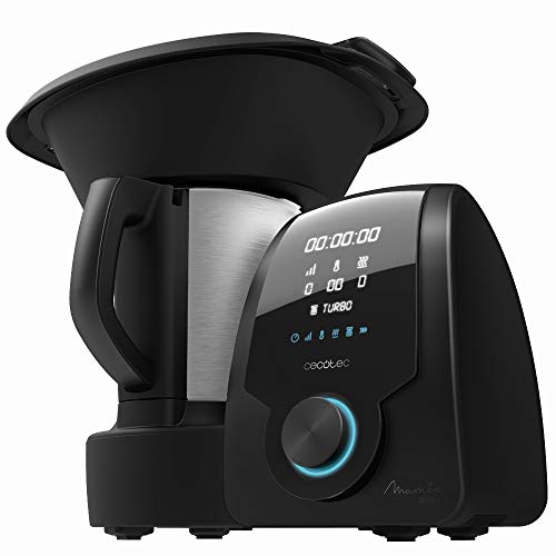 Cecotec Robot de Cocina Multifunción Mambo 9090, Cuchara MamboMix, Jarra Habana con revestimiento cerámico, 30 Funciones, Jarra de acero inox 3,3l apta para lavavajillas, Báscula incorporada, Cestillo Cecotec Robot de Cocina Multifunción Mambo 9090, Cuchara MamboMix, Jarra Habana con revestimiento cerámico, 30 Funciones, Jarra de acero inox 3,3l apta para lavavajillas, Báscula incorporada, Cestillo