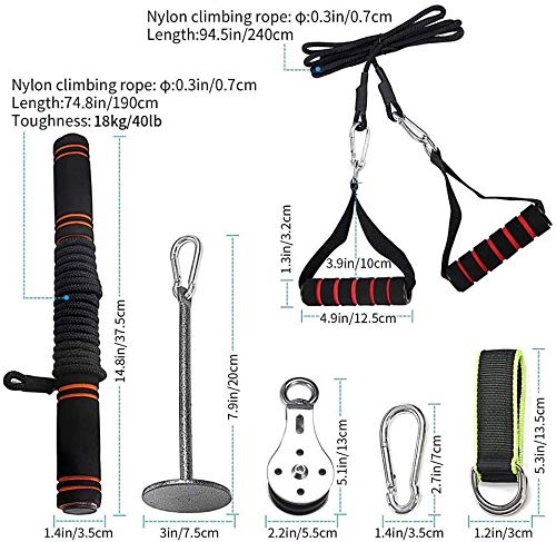 CELLTEK Entrenador de muñeca para antebrazo, antebrazo, entrenamiento de brazo, entrenamiento, levantamiento de pesas en casa, gimnasio, polea de cable CELLTEK Entrenador de muñeca para antebrazo, antebrazo, entrenamiento de brazo, entrenamiento, levantamiento de pesas en casa, gimnasio, polea de cable