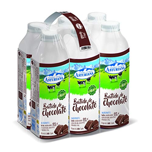Central Lechera Asturiana Batido Cacao - Paquete de 6 x 1000 ml - Total: 6000 ml Central Lechera Asturiana Batido Cacao - Paquete de 6 x 1000 ml - Total: 6000 ml