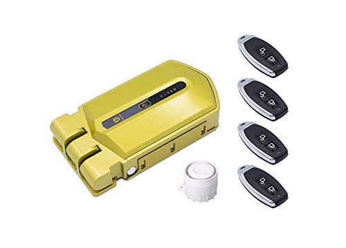 Cerradura Invisible con alarma Golden Shield Alarma 120db 4 mandos incopiables Cerradura Invisible con alarma Golden Shield Alarma 120db 4 mandos incopiables