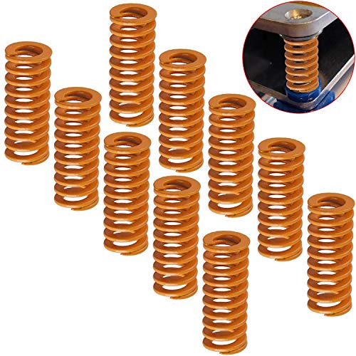 CESFONJER Muelles para impresora 3D de 0,31 pulgadas de diámetro exterior de 0,78 pulgadas de longitud, muelles de compresión M3, carga de luz de tornillo para Creality CR-10 10S S4 Ender 3 (10 PCS) CESFONJER Muelles para impresora 3D de 0,31 pulgadas de diámetro exterior de 0,78 pulgadas de longitud, muelles de compresión M3, carga de luz de tornillo para Creality CR-10 10S S4 Ender 3 (10 PCS)