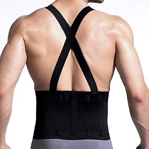 CFR Cinturón de Apoyo para Espalda, Faja Lumbar para Hombres y Mujeres, Elástico Ajustable, Correas Removibles, Apoyo Lumbar, Dolor de Espalda Baja, Ideal para Gym, Ejercicio y Entrenamiento Cardio S CFR Cinturón de Apoyo para Espalda, Faja Lumbar para Hombres y Mujeres, Elástico Ajustable, Correas Removibles, Apoyo Lumbar, Dolor de Espalda Baja, Ideal para Gym, Ejercicio y Entrenamiento Cardio S