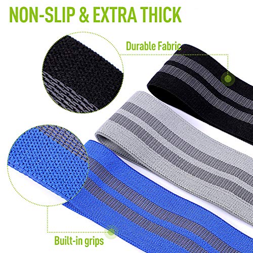 CFX Bandas Elasticas, Juego de 3 Bandas Elásticas Musculacion para Fitness con 3 Niveles, Resistencia Antideslizante para Piernas y Glúteos,Pilates,Yoga,Fuerza,Fisioterapia,Estiramientos