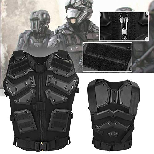 Chaleco Táctico Militar Caza Body Combat Juego del Chaleco Al Aire Libre Ropa De Caza De Protección Chaleco De Entrenamiento Coat (Color : Black) Chaleco Táctico Militar Caza Body Combat Juego del Chaleco Al Aire Libre Ropa De Caza De Protección Chaleco De Entrenamiento Coat (Color : Black)