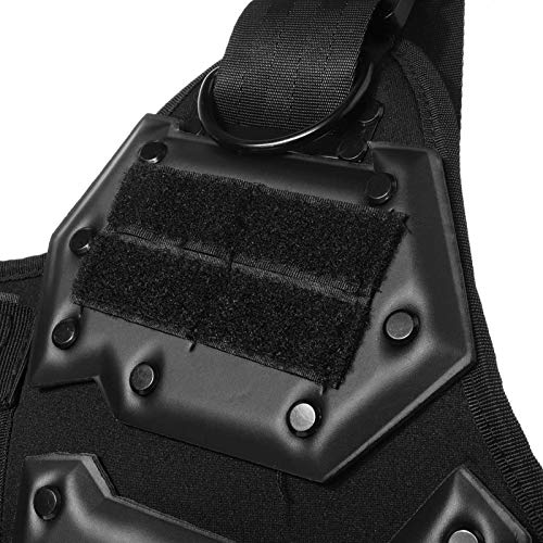Chaleco Táctico Militar Caza Body Combat Juego del Chaleco Al Aire Libre Ropa De Caza De Protección Chaleco De Entrenamiento Coat (Color : Black)