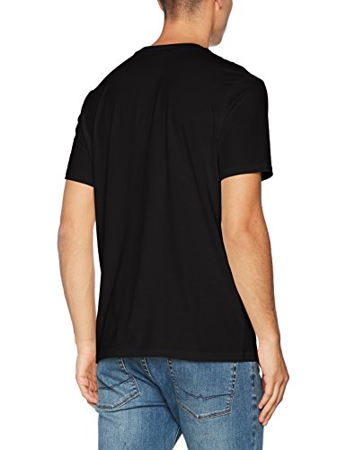 Champion Hombre - Camiseta Classic Small Logo - Negro, M