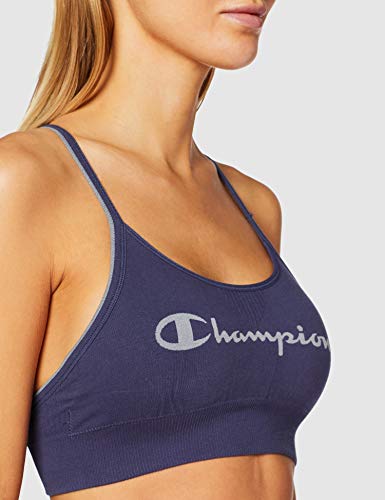 Champion The Seamless Fashion Bra Sujetador Deportivo, Azul (Indigo 0QG), XL para Mujer